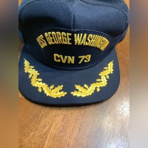 Cap 10 USS George Washington, CVN-73 snap back adjustable hat.